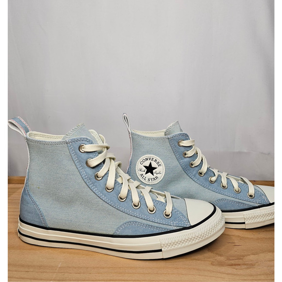 Converse CTAS Workwear Hi Top Sneakers Women's Size 10 Blue Denim A05183C  NWT - Picture 2 of 10